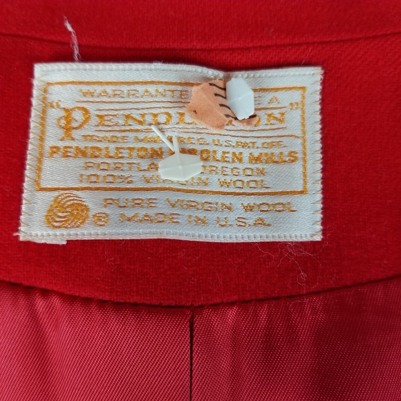 Vintage Pendleton red wool blazer - Picture 6 of 7